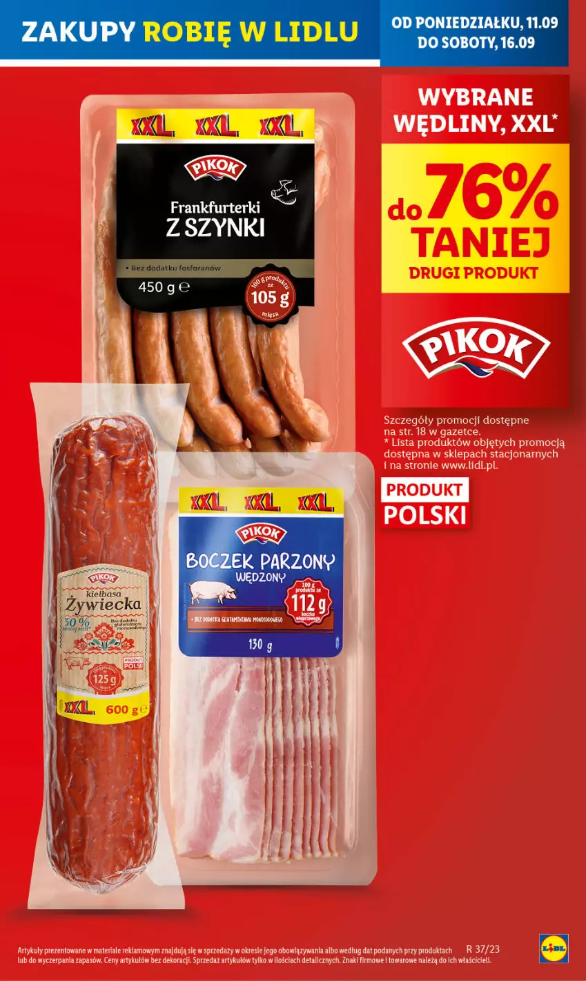 Gazetka promocyjna Lidl - GAZETKA - ważna 11.09 do 13.09.2023 - strona 7 - produkty: Frankfurterki