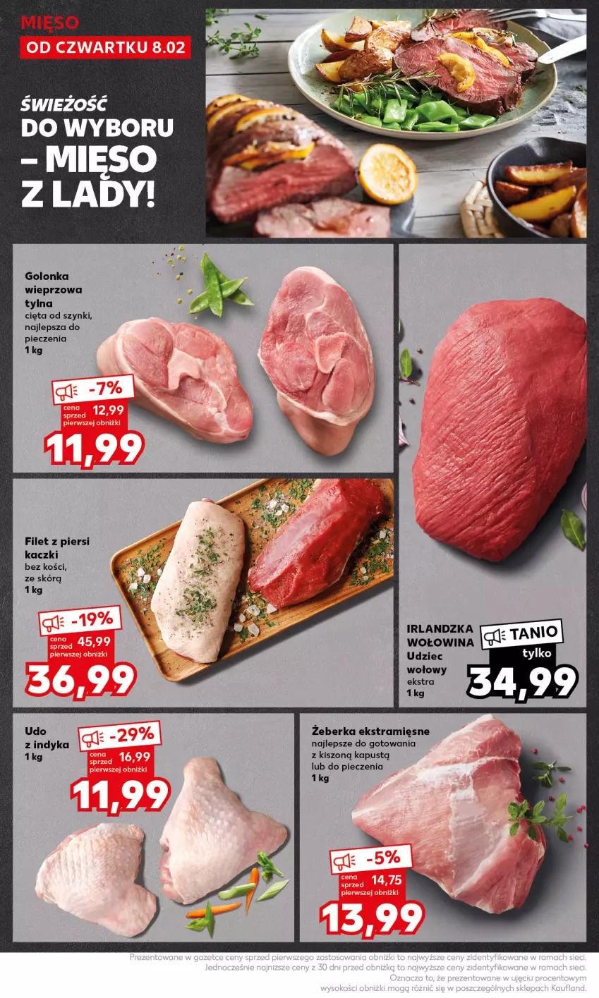 Gazetka promocyjna Kaufland - Mocny Start - ważna 12.02 do 14.02.2024 - strona 18 - produkty: Filet z piersi kaczki, Golonka wieprzowa, Kapustą, Mięso, Piec, Udziec wołowy, Wołowina