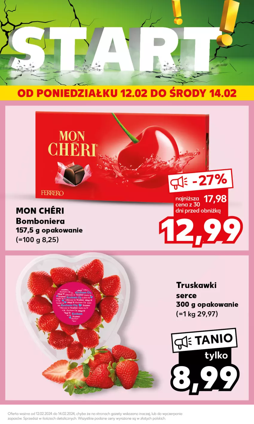 Gazetka promocyjna Kaufland - Mocny Start - ważna 12.02 do 14.02.2024 - strona 7 - produkty: Bomboniera, Ser, Truskawki