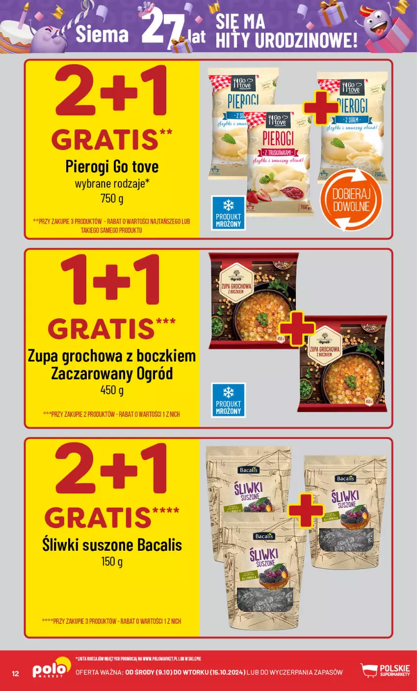 Gazetka promocyjna PoloMarket - Gazetka pomocyjna - ważna 09.10 do 15.10.2024 - strona 12 - produkty: Groch, Ogród, Pierogi, Zupa