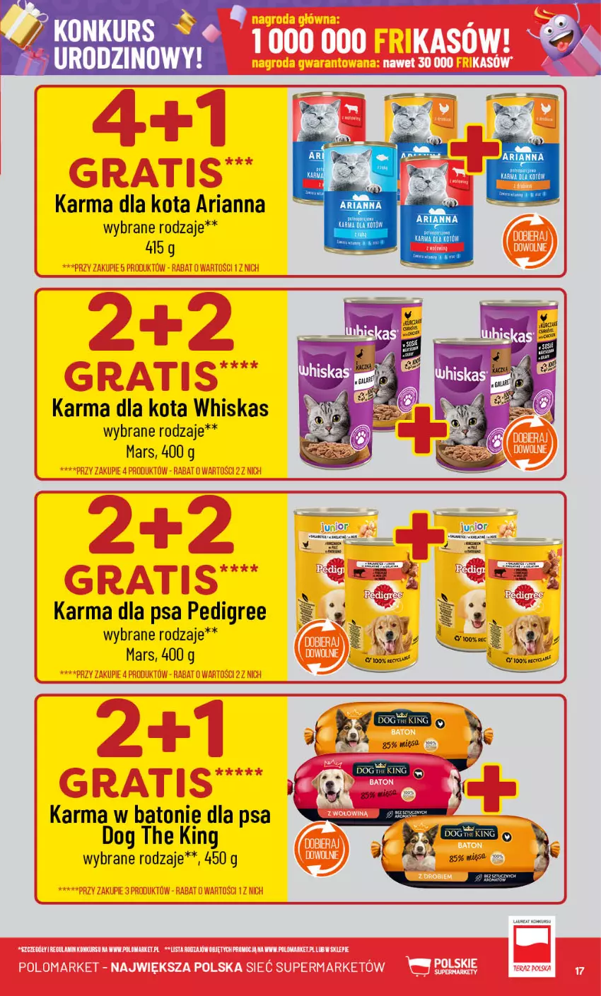 Gazetka promocyjna PoloMarket - Gazetka pomocyjna - ważna 09.10 do 15.10.2024 - strona 17 - produkty: Baton, Mars, Pedigree, Whiskas