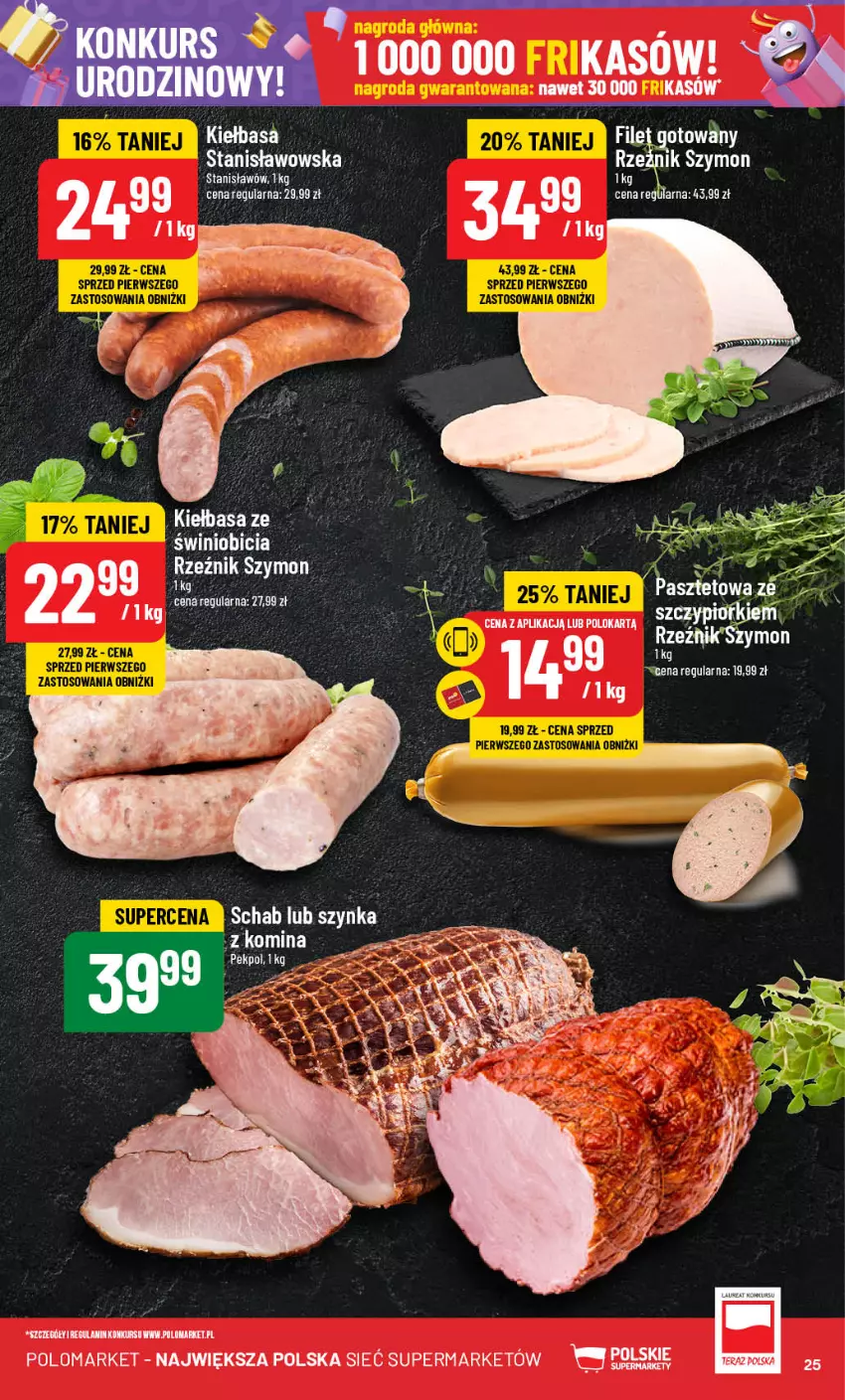 Gazetka promocyjna PoloMarket - Gazetka pomocyjna - ważna 09.10 do 15.10.2024 - strona 25 - produkty: BIC, Kiełbasa, Pasztet, Pekpol, Szynka, Tera