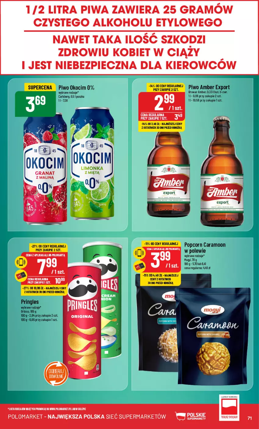 Gazetka promocyjna PoloMarket - Gazetka pomocyjna - ważna 09.10 do 15.10.2024 - strona 71 - produkty: BIC, Carlsberg, Gra, Granat, Koc, LG, Okocim, Piec, Piwa, Piwo, Popcorn, Por, Pringles, Tera