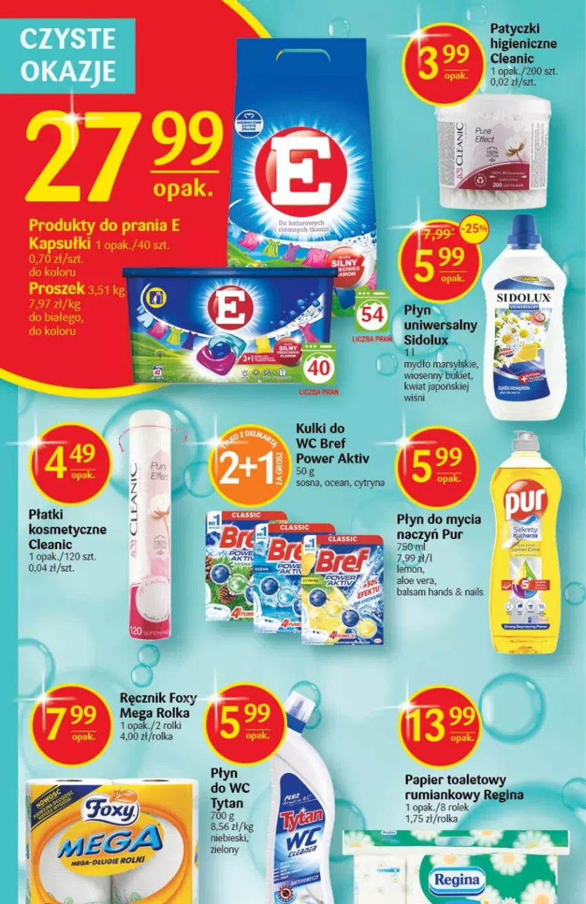 Gazetka promocyjna Delikatesy Centrum - Gazetka DC40 - ważna 13.10 do 19.10.2022 - strona 30 - produkty: Aloe vera, Bref, Bukiet, Cleanic, Foxy, Gin, Kulki do wc, Mars, Mydło, Papier, Papier toaletowy, Pur, Ręcznik, Rolki, Rum, Sidolux, Sos