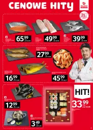 Gazetka promocyjna Selgros - Oferta spożywcza - Gazetka - ważna od 16.02 do 16.02.2022 - strona 3 - produkty: Polędwica, Ostrygi, Tusz, Sushi, Pstrąg, Krewetki, Dorsz, Małże