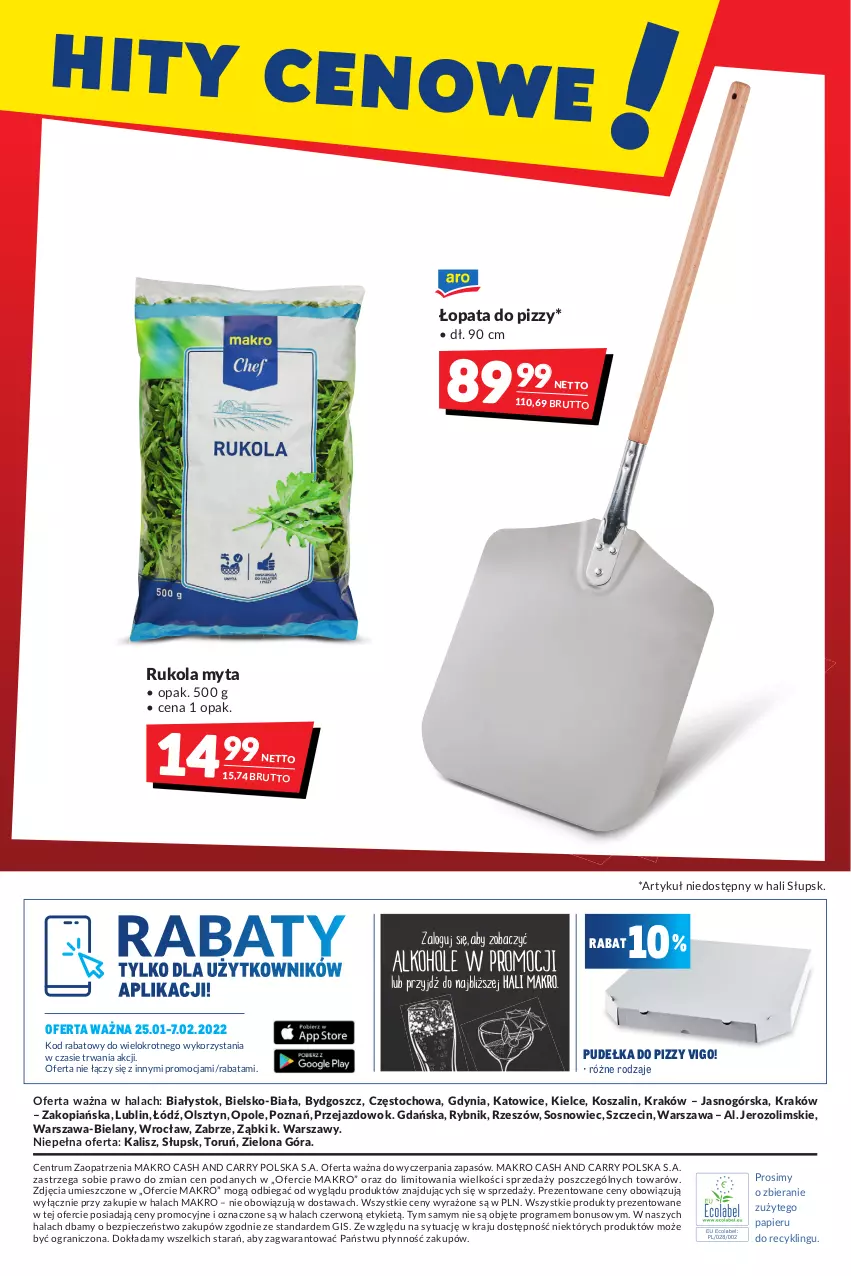 Gazetka promocyjna Makro - [Oferta promocyjna] Artykuły spożywcze i przemysłowe - ważna 24.01 do 07.02.2022 - strona 24 - produkty: Gra, Kosz, Papier, Piec, Rukola, Rum, Sos, Szal