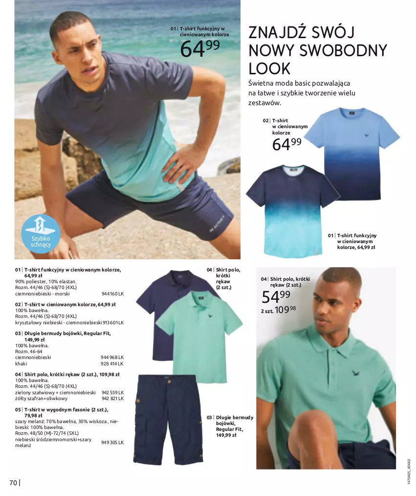 Gazetka promocyjna Bonprix - PODĄŻAJ ZA SŁOŃCEM - ważna 19.05 do 19.11.2023 - strona 72 - produkty: Bermudy, Moda, T-shirt