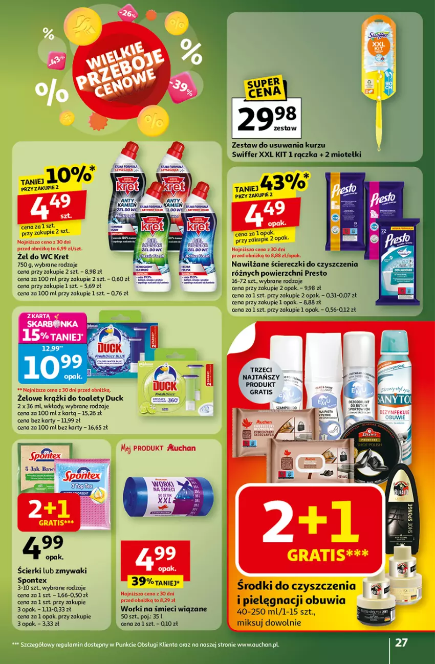 Gazetka promocyjna Auchan - Gazetka Wielkie przeboje cenowe Hipermarket Auchan - ważna 16.10 do 22.10.2025 - strona 27 - produkty: Duck, Gra, Kret, Presto