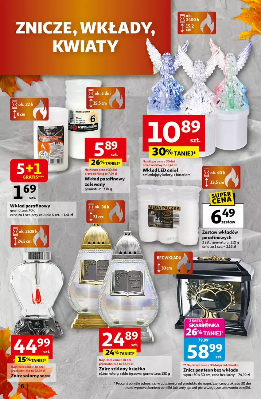 Gazetka promocyjna Auchan - Gazetka Wielkie przeboje cenowe Hipermarket Auchan - ważna 16.10 do 22.10.2025 - strona 6 - produkty: Bateria, Gra, Książka, Rama, Ser, Znicz