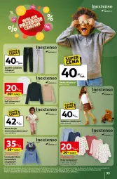 Gazetka promocyjna Auchan - Gazetka Wielkie przeboje cenowe Hipermarket Auchan - Gazetka - ważna od 22.10 do 22.10.2025 - strona 35 - produkty: Spódnica, Spodnie ocieplane, Body, Spodnie, Bluza