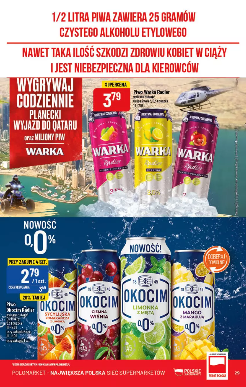 Gazetka promocyjna PoloMarket - Gazetka pomocyjna - ważna 15.06 do 21.06.2022 - strona 29 - produkty: Koc, Mango, Okocim, Piwo, Radler, Warka