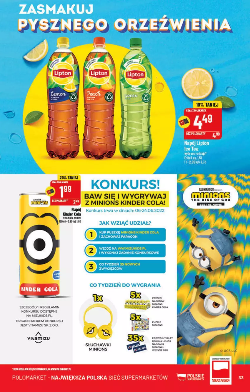 Gazetka promocyjna PoloMarket - Gazetka pomocyjna - ważna 15.06 do 21.06.2022 - strona 33 - produkty: Gry, Kinder, Puzzle, Słuchawki, Tera