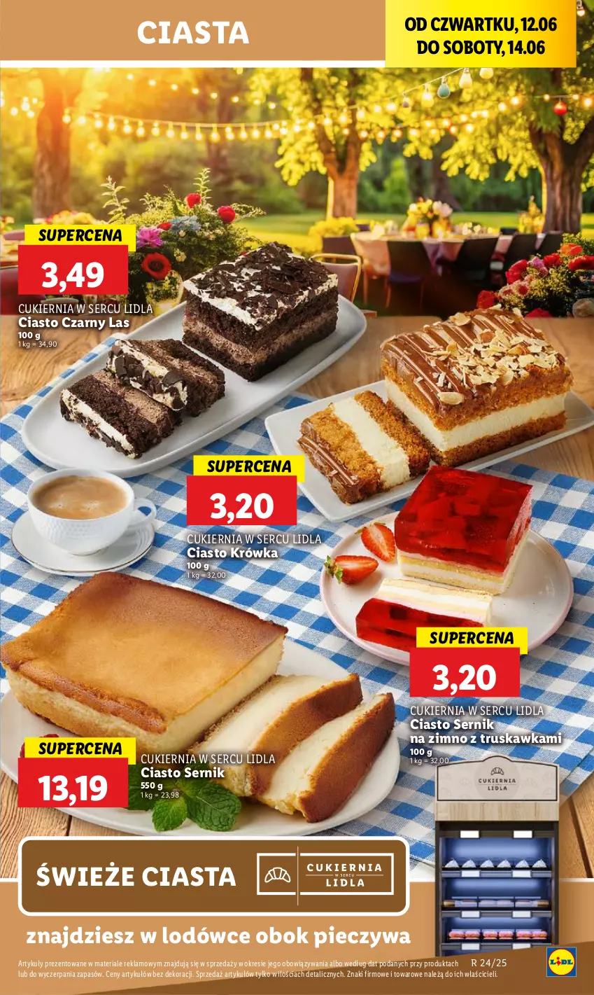Gazetka promocyjna Lidl - GAZETKA - ważna 12.06 do 14.06.2025 - strona 45 - produkty: Ciasto sernik, Cukier, Piec, Ser