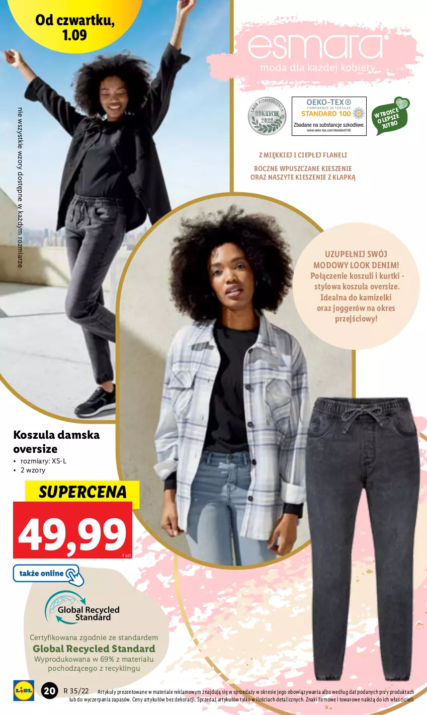 Gazetka promocyjna Lidl - GAZETKA - ważna 29.08 do 03.09.2022 - strona 22 - produkty: Kosz, Koszula, Moda