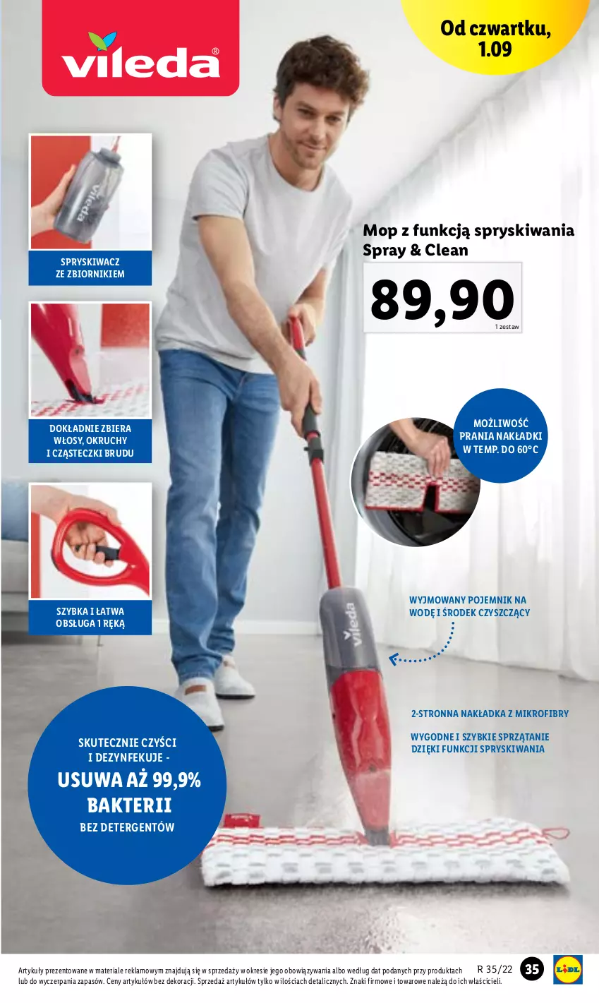 Gazetka promocyjna Lidl - GAZETKA - ważna 29.08 do 03.09.2022 - strona 37 - produkty: Mop, Pojemnik, Sprzątanie