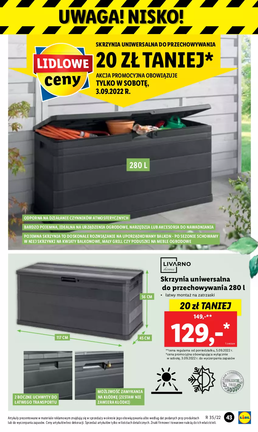 Gazetka promocyjna Lidl - GAZETKA - ważna 29.08 do 03.09.2022 - strona 45 - produkty: Grill, Meble, Por, Sport, Tran, Uchwyty, Waga