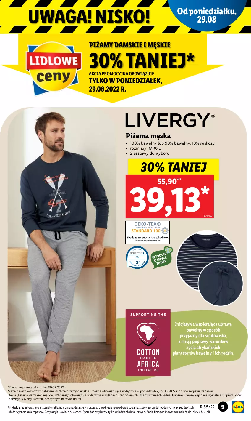 Gazetka promocyjna Lidl - GAZETKA - ważna 29.08 do 03.09.2022 - strona 9 - produkty: Piżama, Rama, Tran, Waga