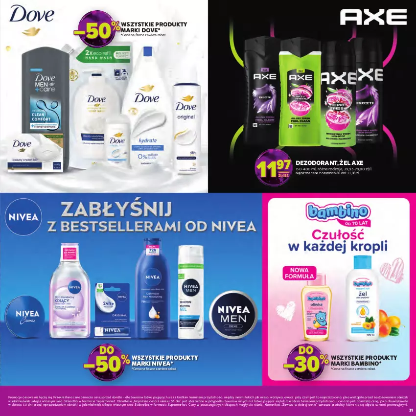 Gazetka promocyjna Stokrotka - Katalog Sylwester! - ważna 30.12.2025 do 14.01.2026 - strona 31 - produkty: Dezodorant, Dove, Mięso, Nivea, Owoce, Warzywa