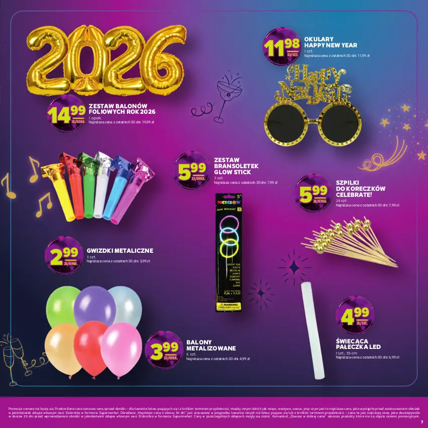 Gazetka promocyjna Stokrotka - Katalog Sylwester! - ważna 30.12.2025 do 14.01.2026 - strona 7 - produkty: Balony, Mięso, Owoce, Warzywa