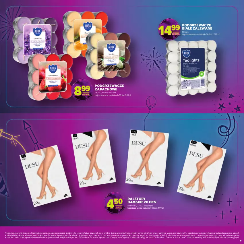 Gazetka promocyjna Stokrotka - Katalog Sylwester! - ważna 30.12.2025 do 14.01.2026 - strona 9 - produkty: Mięso, Owoce, Podgrzewacze, Rajstopy, Top, Warzywa