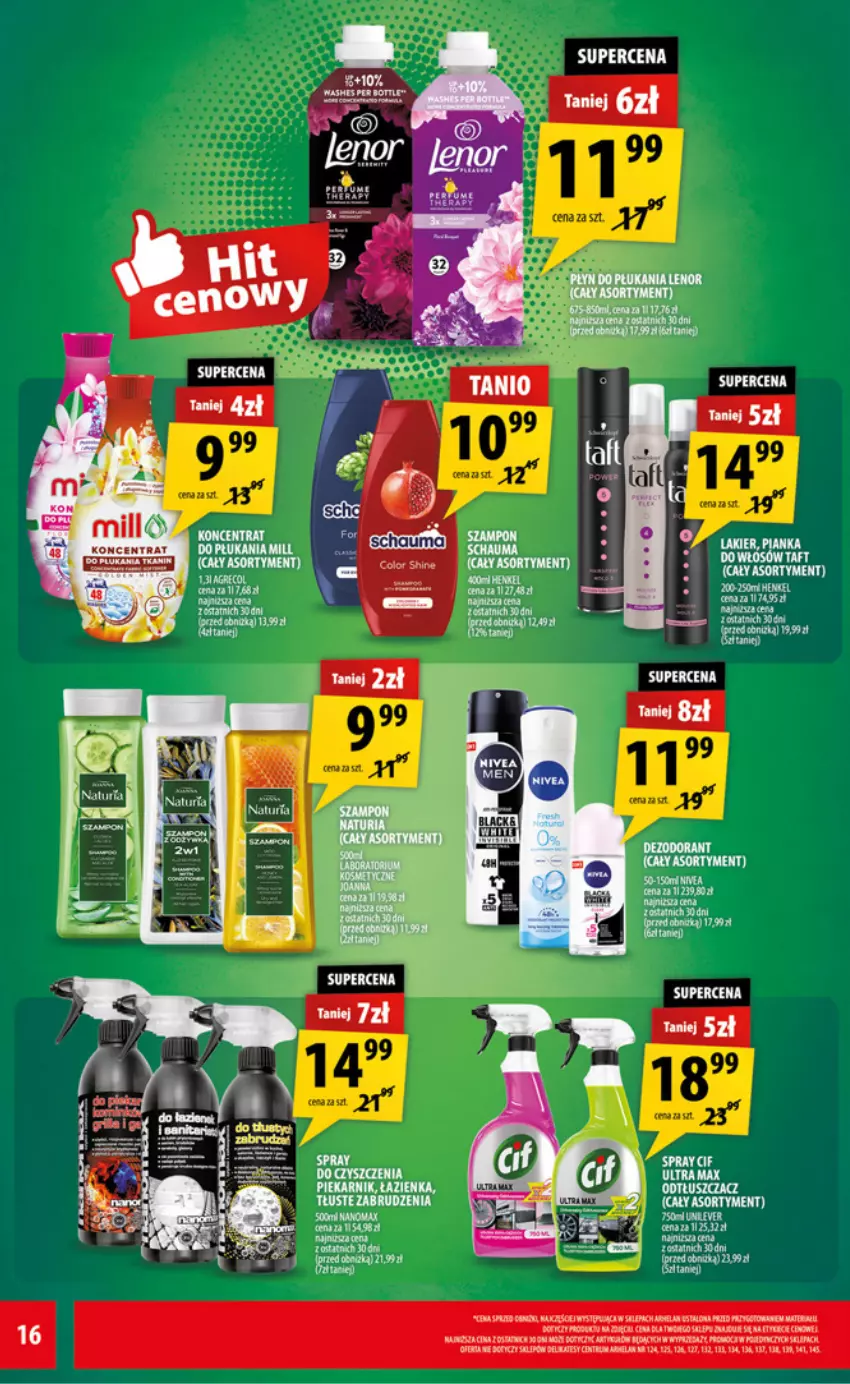 Gazetka promocyjna Arhelan - Gazetka - ważna 13.02 do 22.02.2026 - strona 16 - produkty: Joanna, Nivea, Odtłuszczacz, Piekarnik, Por, Schauma