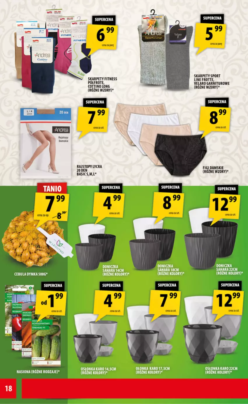 Gazetka promocyjna Arhelan - Gazetka - ważna 13.02 do 22.02.2026 - strona 18 - produkty: Figi, Karp, Por, Rajstopy, Sport, Top