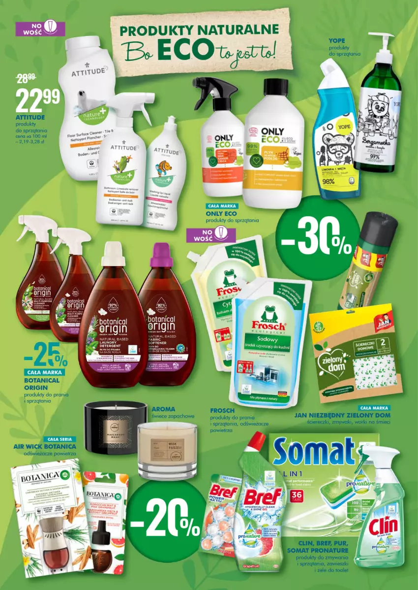 Gazetka promocyjna Super Pharm - Gazetka - ważna 15.07 do 28.07.2021 - strona 6 - produkty: Air Wick, Bref, Clin, Frosch, Gin, Jan Niezbędny, Pur, Somat, Worki na śmiec, Worki na śmieci, Yope, Zawieszki