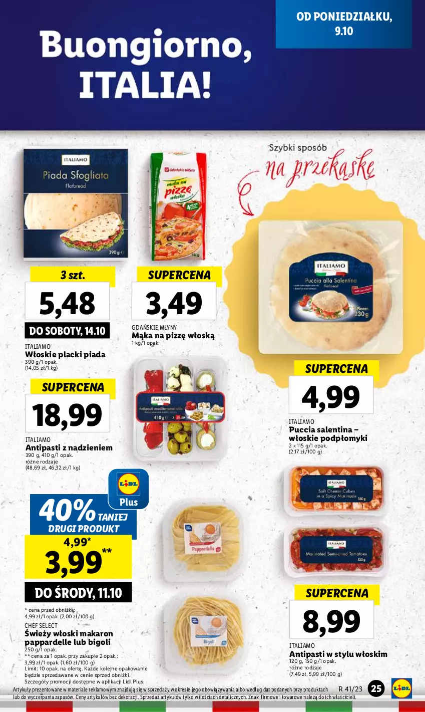 Gazetka promocyjna Lidl - GAZETKA - ważna 09.10 do 11.10.2023 - strona 29 - produkty: Dell, Lack, Mąka, Makaron, Olej