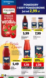 Gazetka promocyjna Lidl - GAZETKA - Gazetka - ważna od 11.10 do 11.10.2023 - strona 34 - produkty: Makaron, Sos, Sos pomidorowy, Bazyl, Sos do makaronu, Pomidory, Pomidory krojone