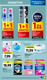 Gazetka promocyjna Lidl - GAZETKA - Gazetka - ważna od 11.10 do 11.10.2023 - strona 55 - produkty: Makijaż, Nivea Men, Krem do twarzy, Gra, Krem do ciała, Maska w płachcie, Always, Podpaski, Maska, Antyperspirant, Nivea