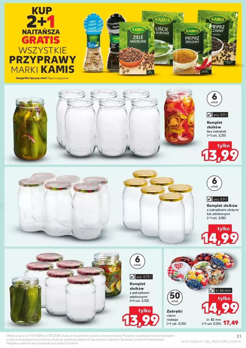 Gazetka promocyjna Kaufland - Gazetka tygodnia - ważna 11.07 do 17.07.2024 - strona 31 - produkty: Gra, Kamis, Przyprawy, Waga