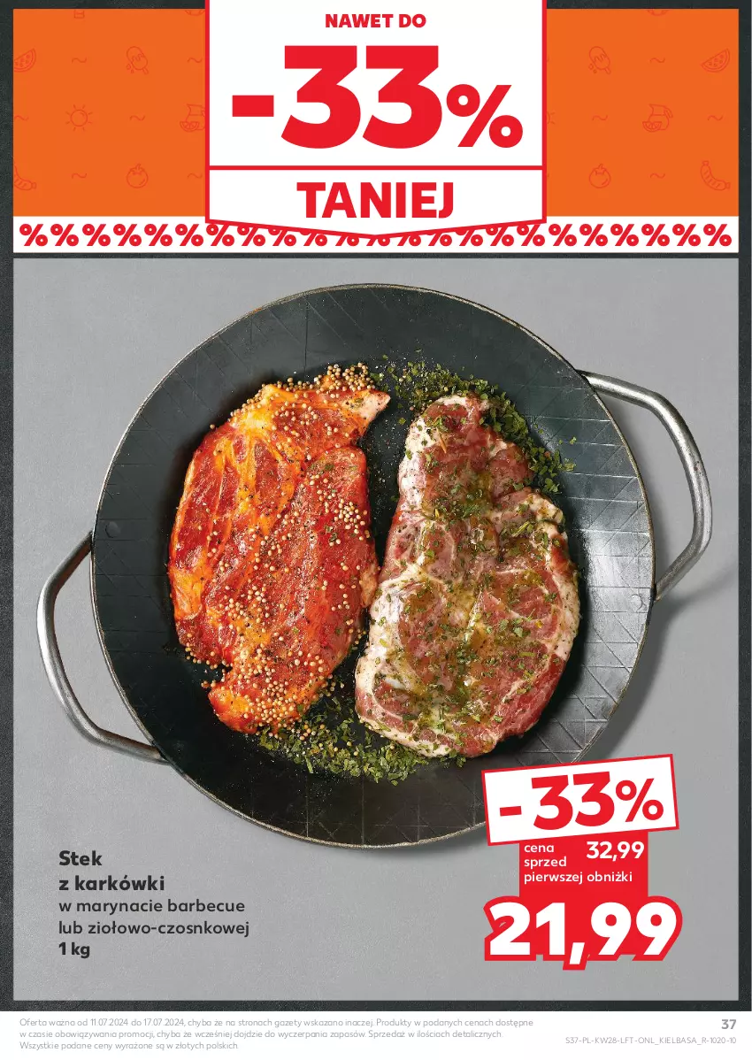 Gazetka promocyjna Kaufland - Gazetka tygodnia - ważna 11.07 do 17.07.2024 - strona 37 - produkty: Stek