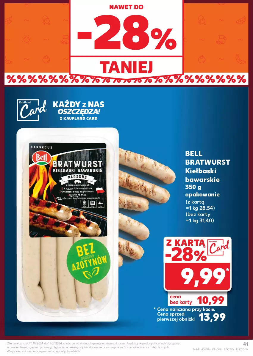 Gazetka promocyjna Kaufland - Gazetka tygodnia - ważna 11.07 do 17.07.2024 - strona 41 - produkty: Bell, Boczek