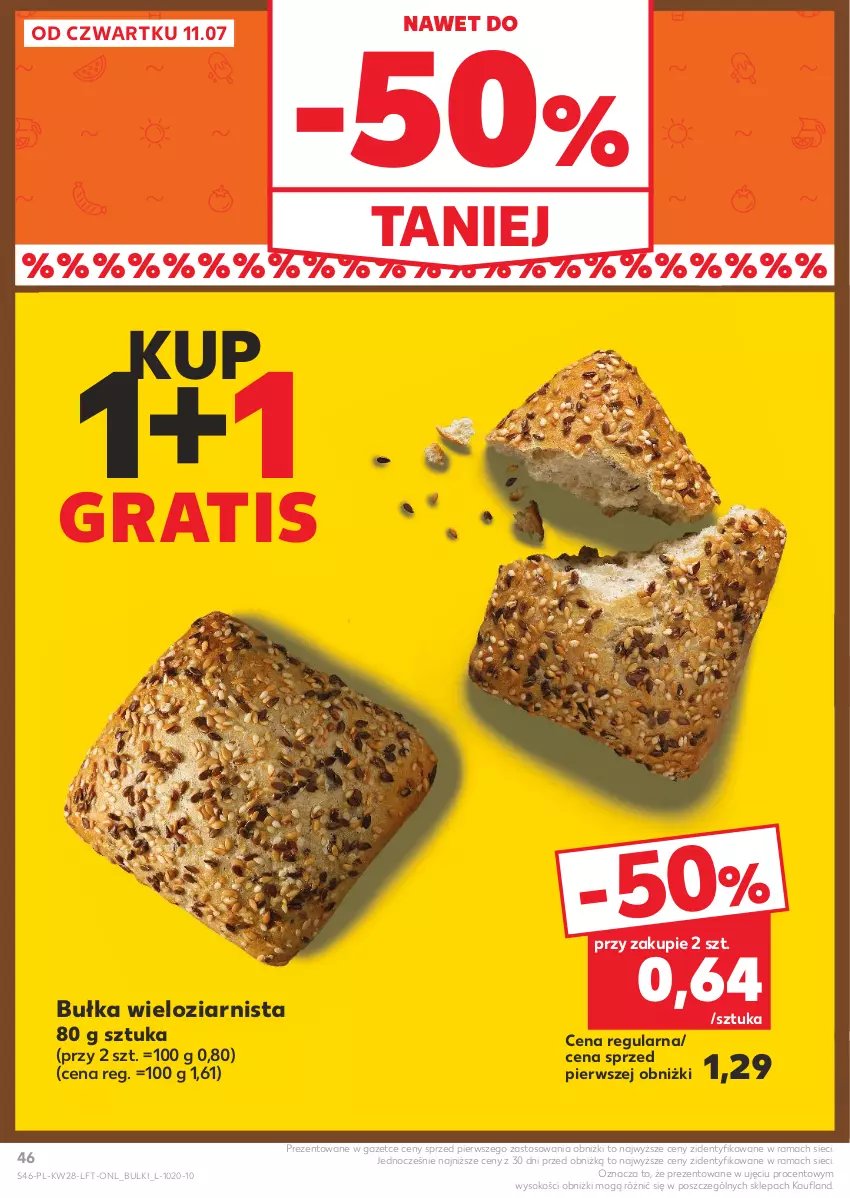 Gazetka promocyjna Kaufland - Gazetka tygodnia - ważna 11.07 do 17.07.2024 - strona 46 - produkty: Bułka, Bułka wieloziarnista, Gra, Rama, Sok