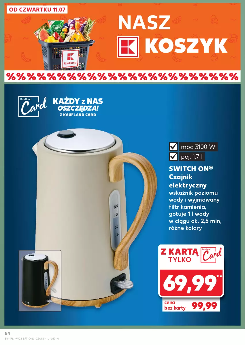 Gazetka promocyjna Kaufland - Gazetka tygodnia - ważna 11.07 do 17.07.2024 - strona 84 - produkty: Czajnik, Czajnik elektryczny, Kosz