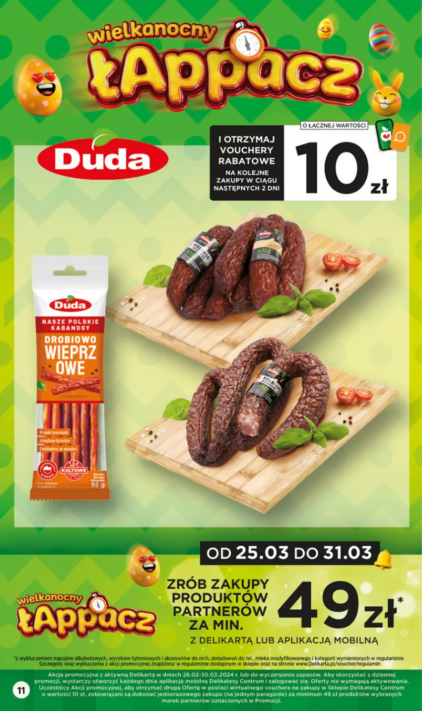 Gazetka promocyjna Delikatesy Centrum - NOWA GAZETKA Delikatesy Centrum od 25 marca! 25-31.03.2024 - ważna 25.03 do 31.03.2024 - strona 11 - produkty: Kabanos, Mobil