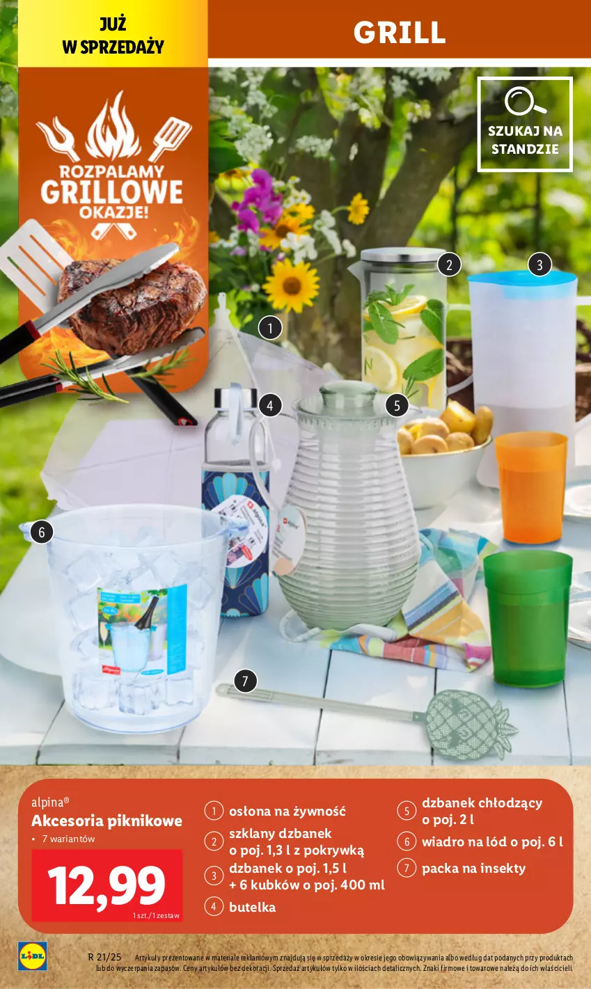 Gazetka promocyjna Lidl - GAZETKA - ważna 19.05 do 24.05.2025 - strona 32 - produkty: Alpina, Dzbanek, Grill, Wiadro
