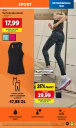 Gazetka promocyjna Lidl - GAZETKA - Gazetka - ważna od 24.05 do 24.05.2025 - strona 15 - produkty: Top, Sok, Por, Gin, Sport, Legginsy, LG