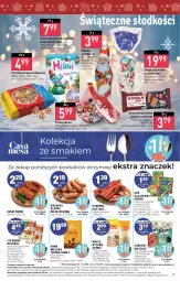 Gazetka promocyjna Stokrotka - Market - Gazetka - ważna od 13.12 do 13.12.2023 - strona 15 - produkty: Tchibo, Piernik, Warzywa, Sos, Ryż, Kęski piwne, Parówki, Praliny, Kawa mielona, Kawa, Chrupki, Wafle, Siatka, Sałat, Herbatniki, Sonko, Morliny, Tchibo Family, Owoce, Kubek, Kiełbasa, Mięso, Knorr, Kiełbasa śląska, Fa