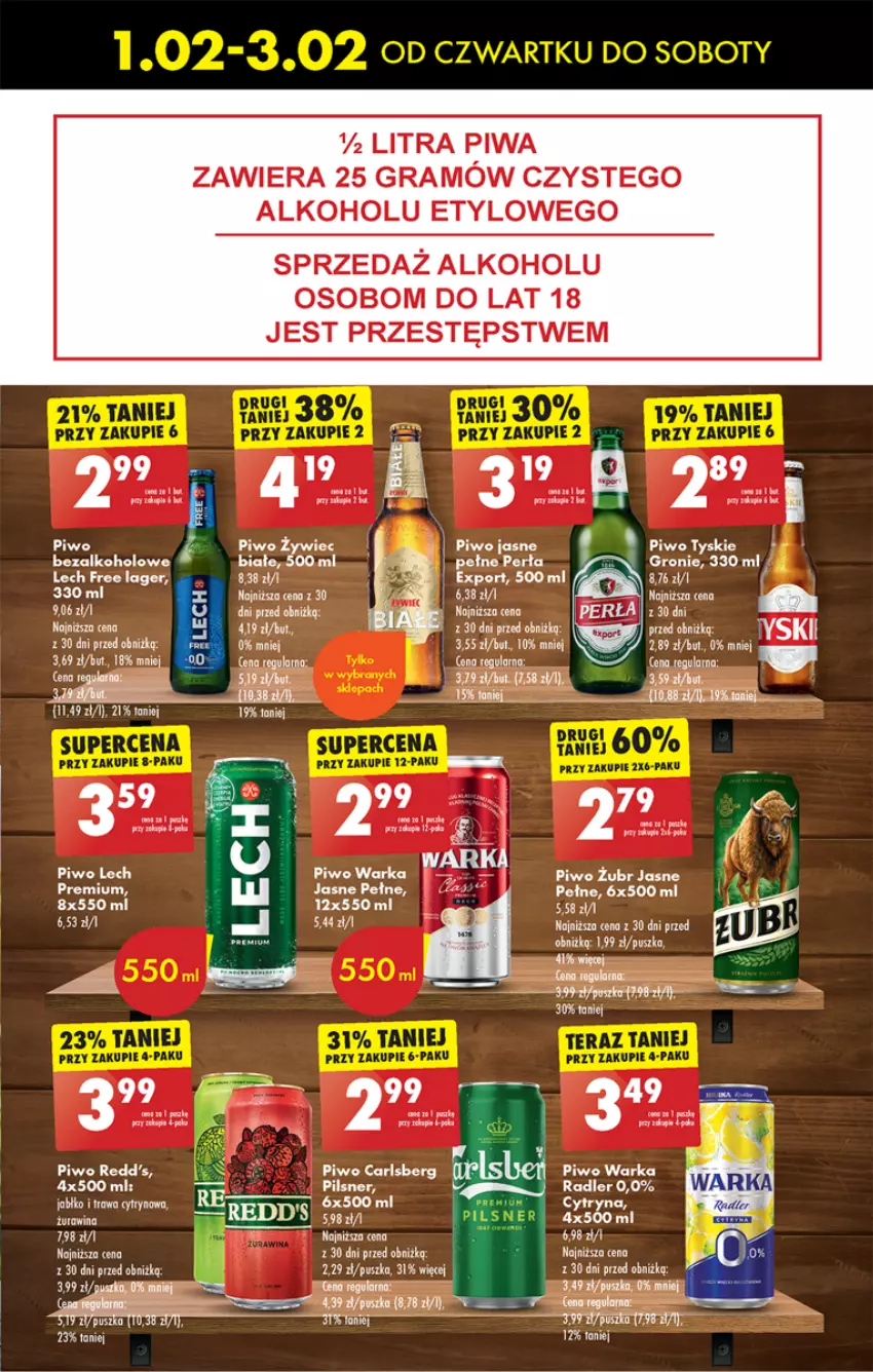 Gazetka promocyjna Biedronka - Od czwartku - ważna 01.02 do 07.02.2024 - strona 53 - produkty: Carlsberg, Fa, Gra, Lech Premium, Luksja, Perła, Piwa, Piwo, Piwo jasne, Radler, Redd's, Warka