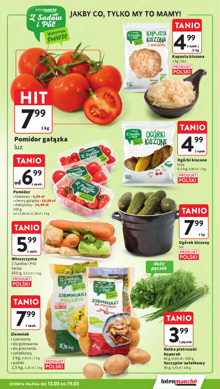 Gazetka promocyjna Intermarche - Gazetka Intermarche - ważna 13.03 do 19.03.2025 - strona 11 - produkty: Natka pietruszki, Ogórek, Piec, Sałat