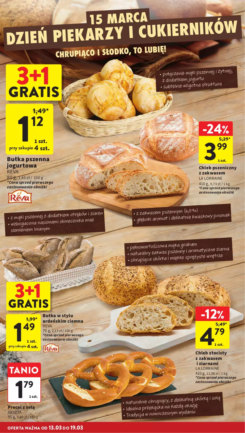 Gazetka promocyjna Intermarche - Gazetka Intermarche - ważna 13.03 do 19.03.2025 - strona 22 - produkty: Bułka, Chleb, Gra, Jogurt