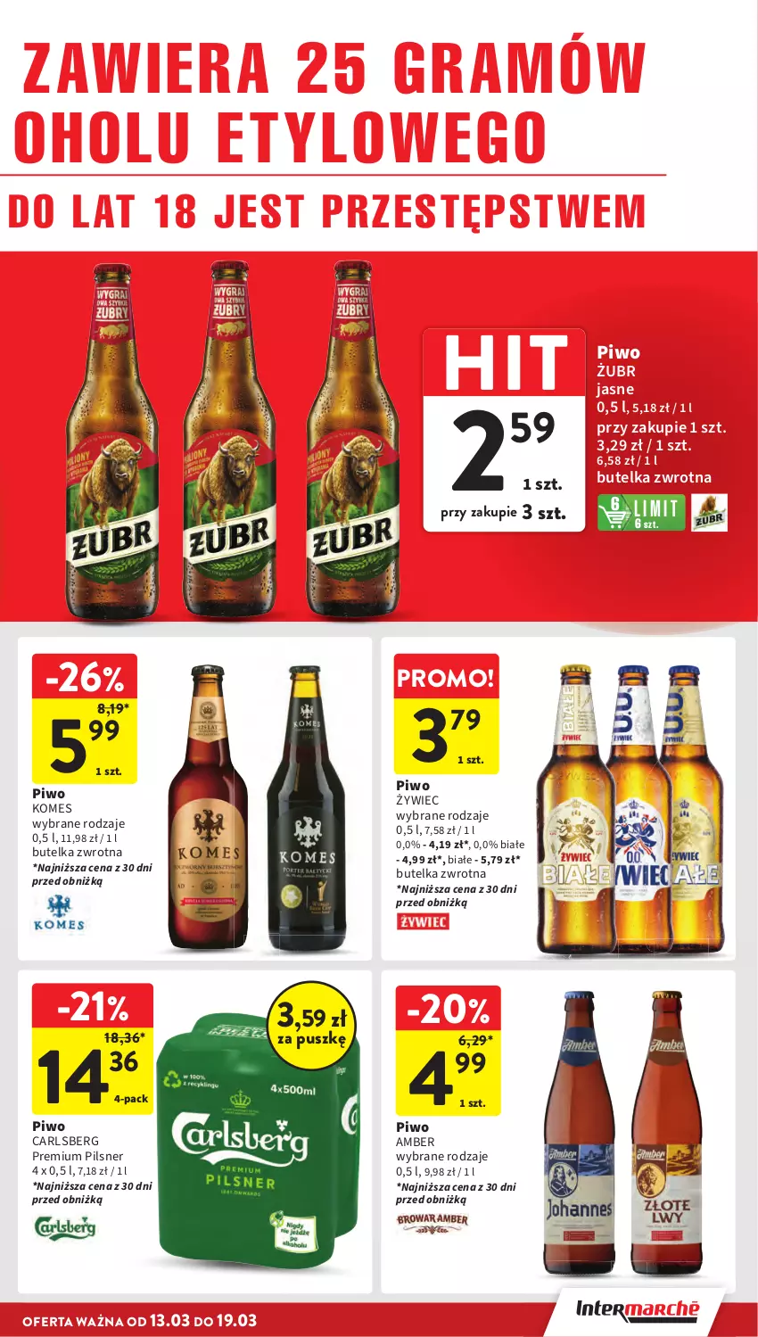 Gazetka promocyjna Intermarche - Gazetka Intermarche - ważna 13.03 do 19.03.2025 - strona 31 - produkty: Carlsberg, Gra, Piwo