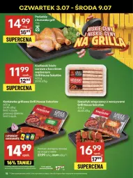 Gazetka promocyjna Delikatesy Centrum - Franczyza DC27 Czwartek - Gazetka - ważna od 09.07 do 09.07.2025 - strona 18 - produkty: Kurczak, Warzywa, Sok, Sokołów, Kiełbaski białe, Grill