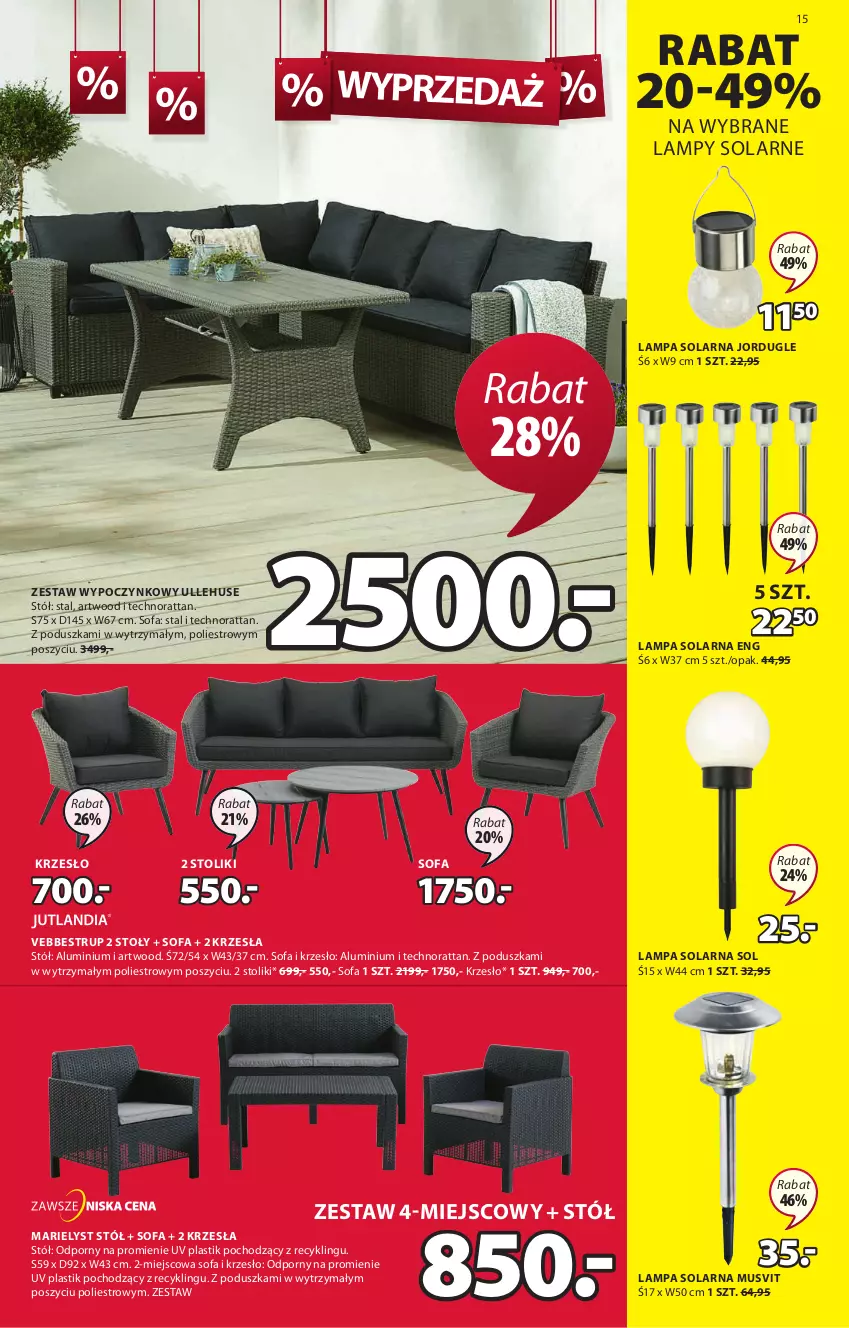 Gazetka promocyjna Jysk - Oferta tygodnia - ważna 30.06 do 13.07.2021 - strona 16 - produkty: Ariel, Artwood, Fa, Krzesło, Lampa, Mus, Poduszka, Por, Sofa, Stół, Stolik