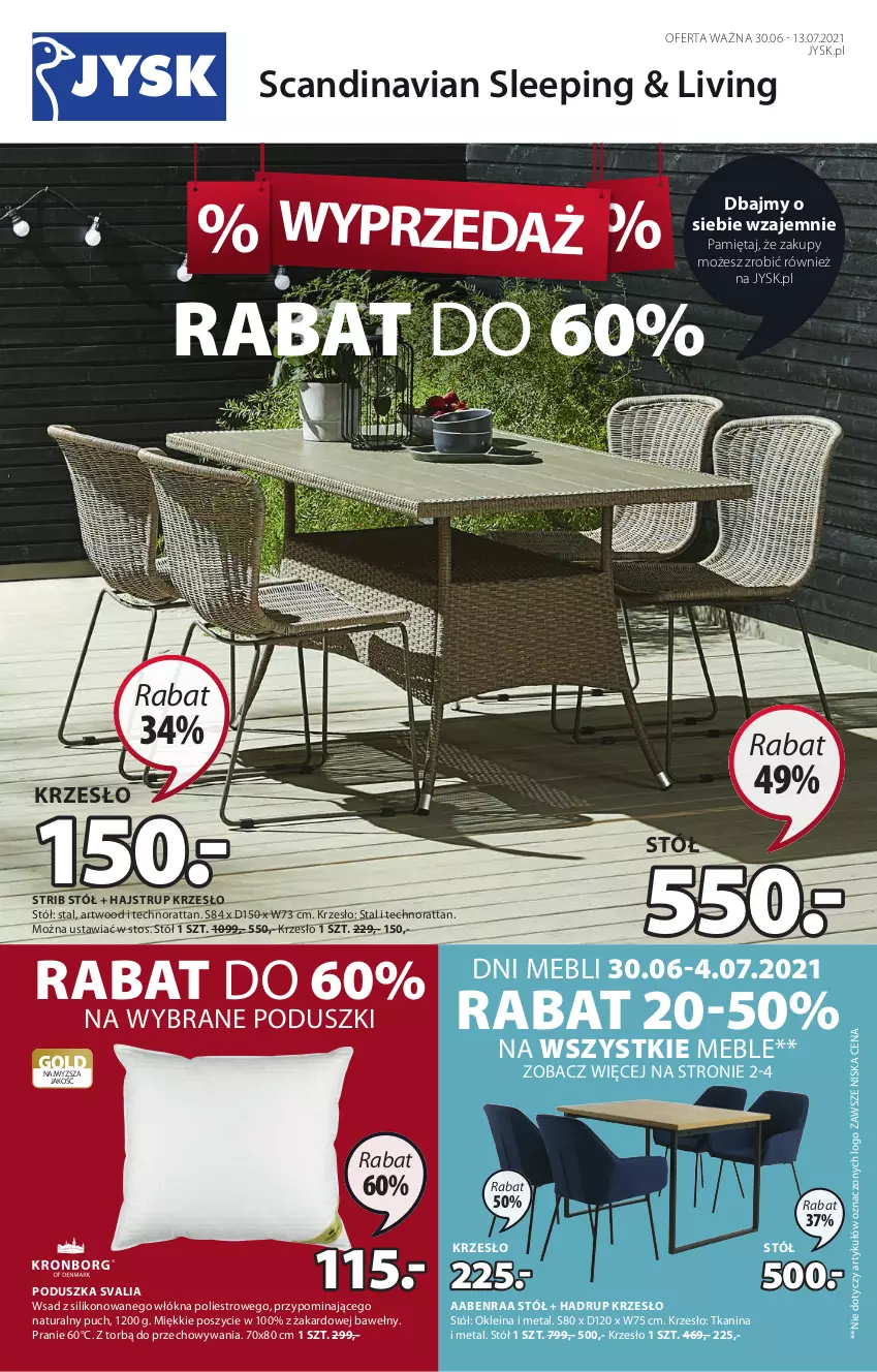 Gazetka promocyjna Jysk - Oferta tygodnia - ważna 30.06 do 13.07.2021 - strona 2 - produkty: Artwood, Krzesło, Meble, Mięta, Poduszka, Stół