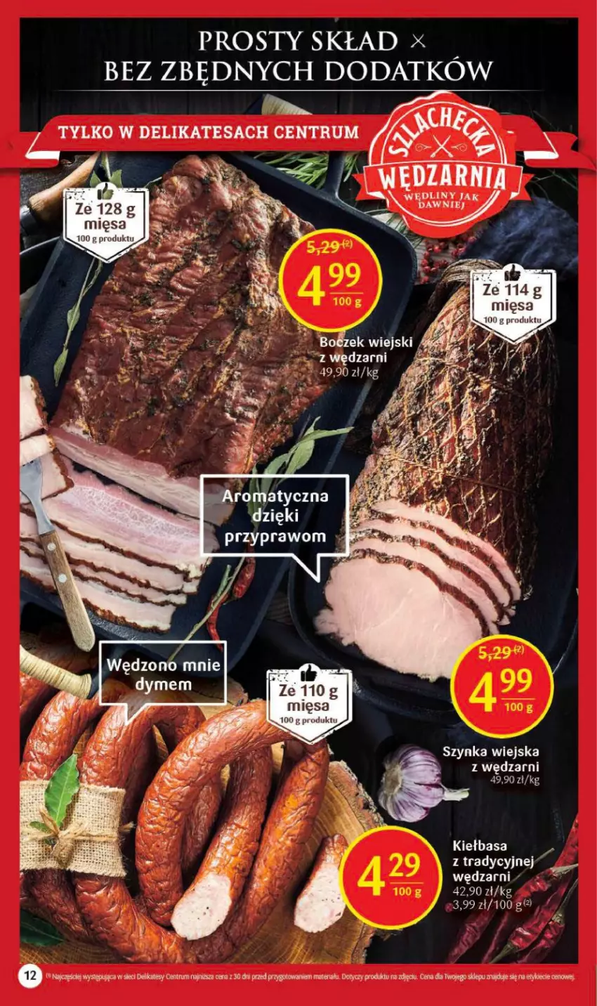 Gazetka promocyjna Delikatesy Centrum - Gazetka DC12 - ważna 23.03 do 29.03.2023 - strona 12 - produkty: Kiełbasa, Rum, Szynka