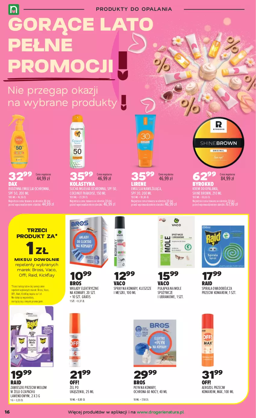 Gazetka promocyjna Drogerie Natura - Gazetka Drogerie Natura - ważna 25.08 do 07.09.2026 - strona 16 - produkty: DAX, Emulsja, Gra, Lirene, Zawieszki