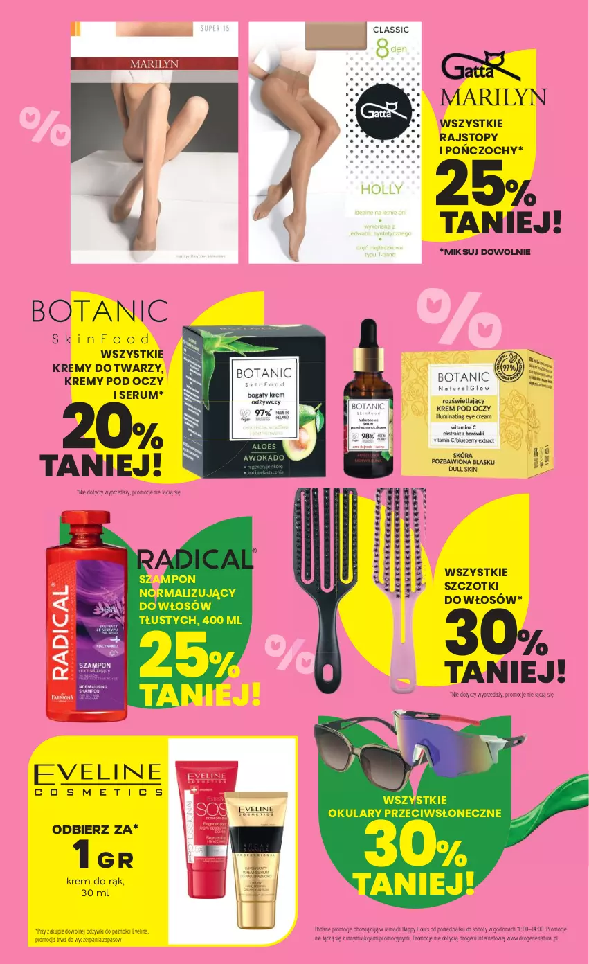 Gazetka promocyjna Drogerie Natura - Gazetka Drogerie Natura - ważna 25.08 do 07.09.2026 - strona 9 - produkty: Eveline, Krem do rąk, Pończochy, Rajstopy, Rama, Rum, Ser, Serum, Szampon, Top