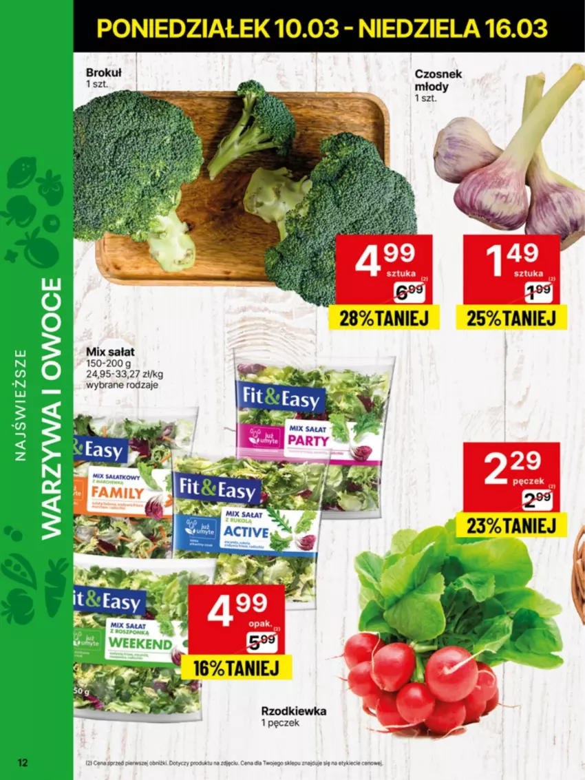 Gazetka promocyjna Delikatesy Centrum - NOWA GAZETKA Delikatesy Centrum od 10 marca! 10-16.03.2025 - ważna 10.03 do 16.03.2025 - strona 12 - produkty: Czosnek, Rzodkiewka, Sałat